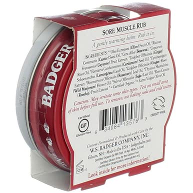 Badger Sore Muscle Rub 2z Size 2z Badger Sore Muscle Rub 2z Tin 2z - dailyvitalstore