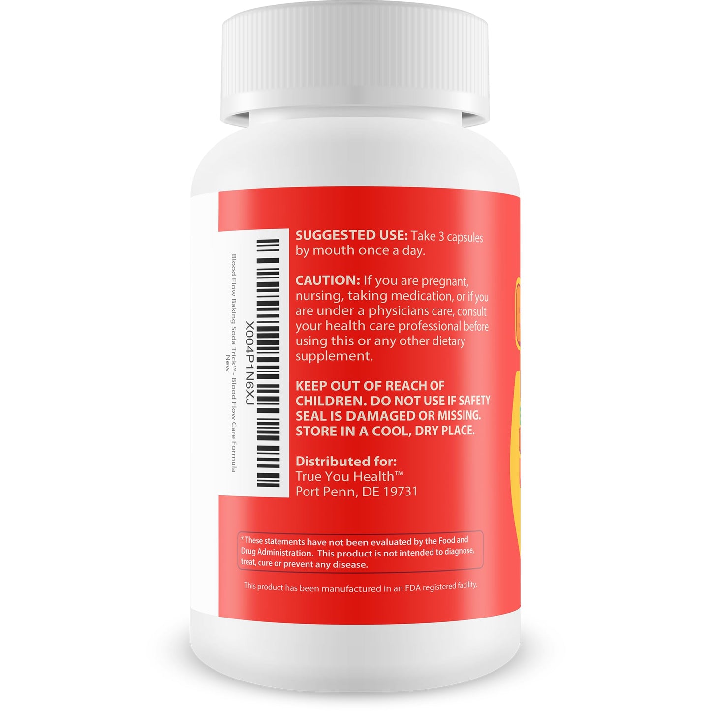 Baking Soda Trick for Men - Our Best Blood Flow Pills - Male Circulation Supplement for Advanced Blood Flow Care - Natural Circulation Supplements - Blood Circulation Supplements for Men - dailyvitalstore