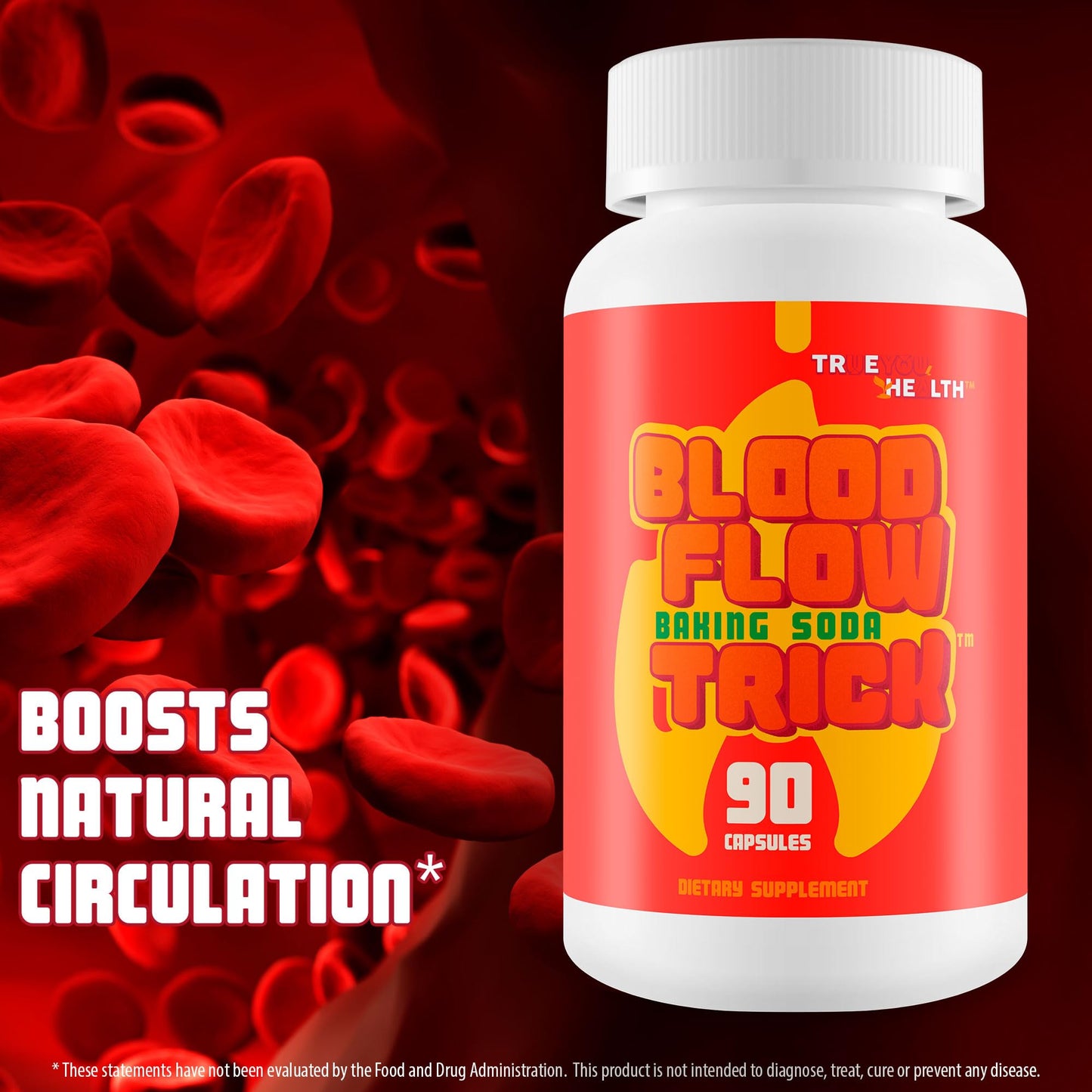 Baking Soda Trick for Men - Our Best Blood Flow Pills - Male Circulation Supplement for Advanced Blood Flow Care - Natural Circulation Supplements - Blood Circulation Supplements for Men - dailyvitalstore