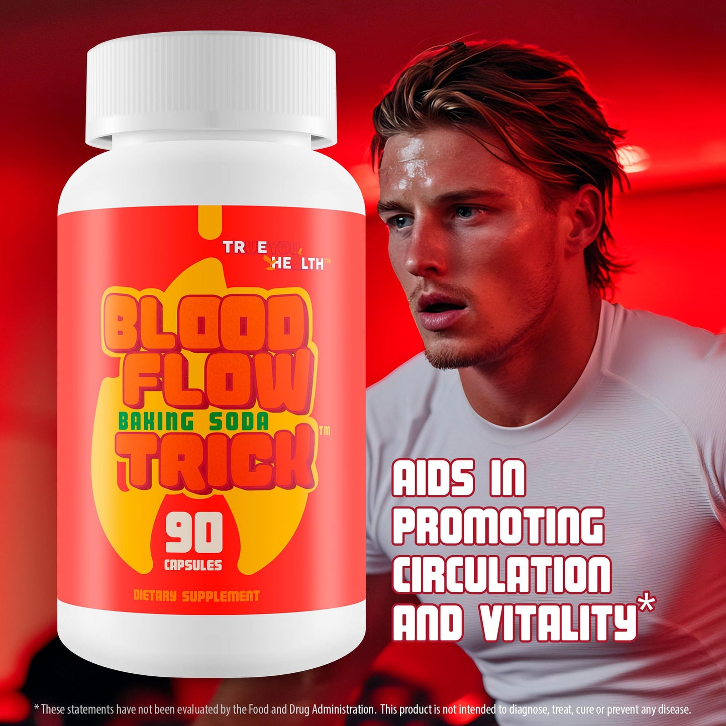 Baking Soda Trick for Men - Our Best Blood Flow Pills - Male Circulation Supplement for Advanced Blood Flow Care - Natural Circulation Supplements - Blood Circulation Supplements for Men - dailyvitalstore