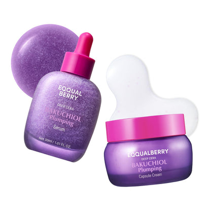 Bakuchiol Serum & Cream Duo – Serum & Capsule Cream Set for Firming, Smoothing & Hydrating | Gentle Retinol Alternative for Radiant, Resilient Skin - dailyvitalstore