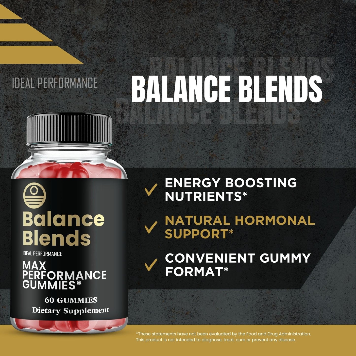 Balance Blends Gummies, Balance Blends Male Performance Gummies, Maximum Strength, All Natural Supplement for Energy, Stamina & Performance, Advanced Formula BalanceBlends Support Reviews (3 Pack) - dailyvitalstore