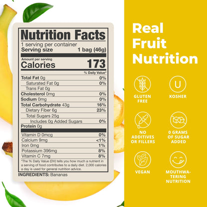 Balance of Nature Freeze-Dried Bananas (5 Pack) – 100% Real Fruit, Crunchy Banana Slices, Healthy Snack, Mouthwatering Nutrition, Gluten-Free, Vegan, No Sugar Added, Five 1.6 oz Bags - dailyvitalstore
