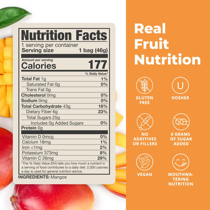 Balance of Nature Freeze-Dried Mangos (5 Pack) – 100% Real Fruit, Crunchy Mango Slices, Healthy Snack, Mouthwatering Nutrition, Gluten-Free, Vegan, No Sugar Added, Five 1.6 oz Bags - dailyvitalstore
