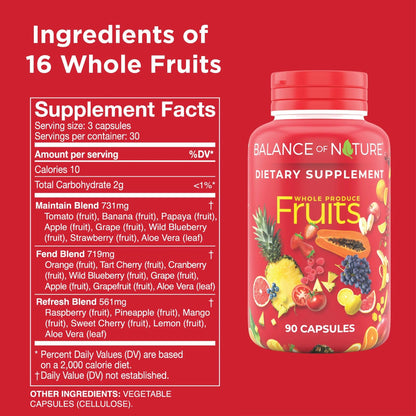 Balance of Nature Whole Fruits Supplement with Superfood Fruits - dailyvitalstore