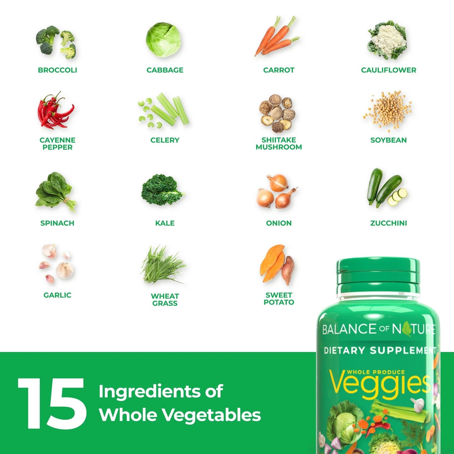 Balance of Nature Whole Veggies Supplement with Superfood Vegetables - dailyvitalstore