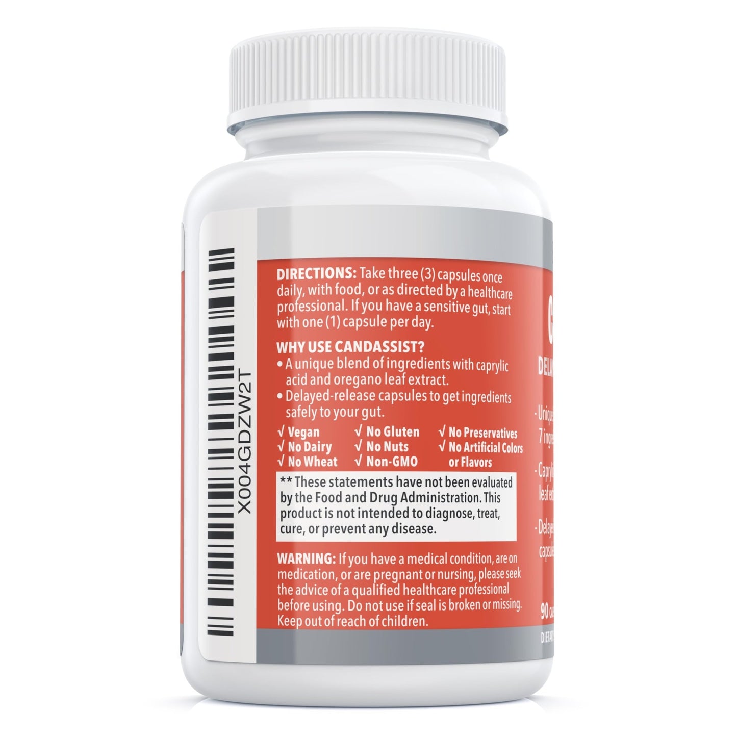 Balance ONE Candida Cleanse & Yeast Support Complex – Caprylic Acid, Undecylenic Acid, Berberine & Oregano Leaf – Gut Flora Balance for Women & Men - dailyvitalstore