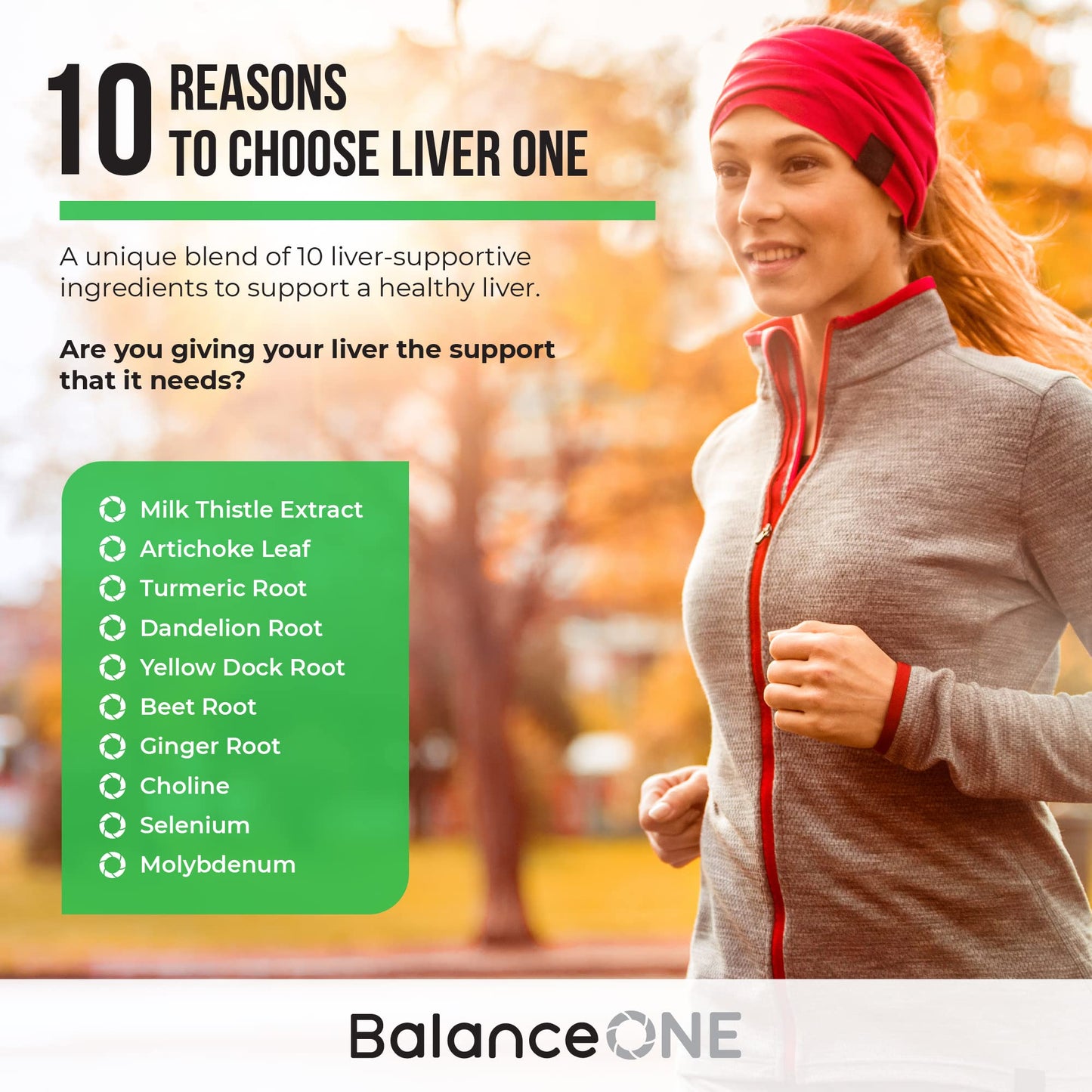 Balance ONE Liver Support Supplement with Milk Thistle, Molybdenum, Dandelion Root & Choline – Liver Health, Detox Pathway & Antioxidant Support – Vegan Capsules, 1 Month Supply – Liver One - dailyvitalstore