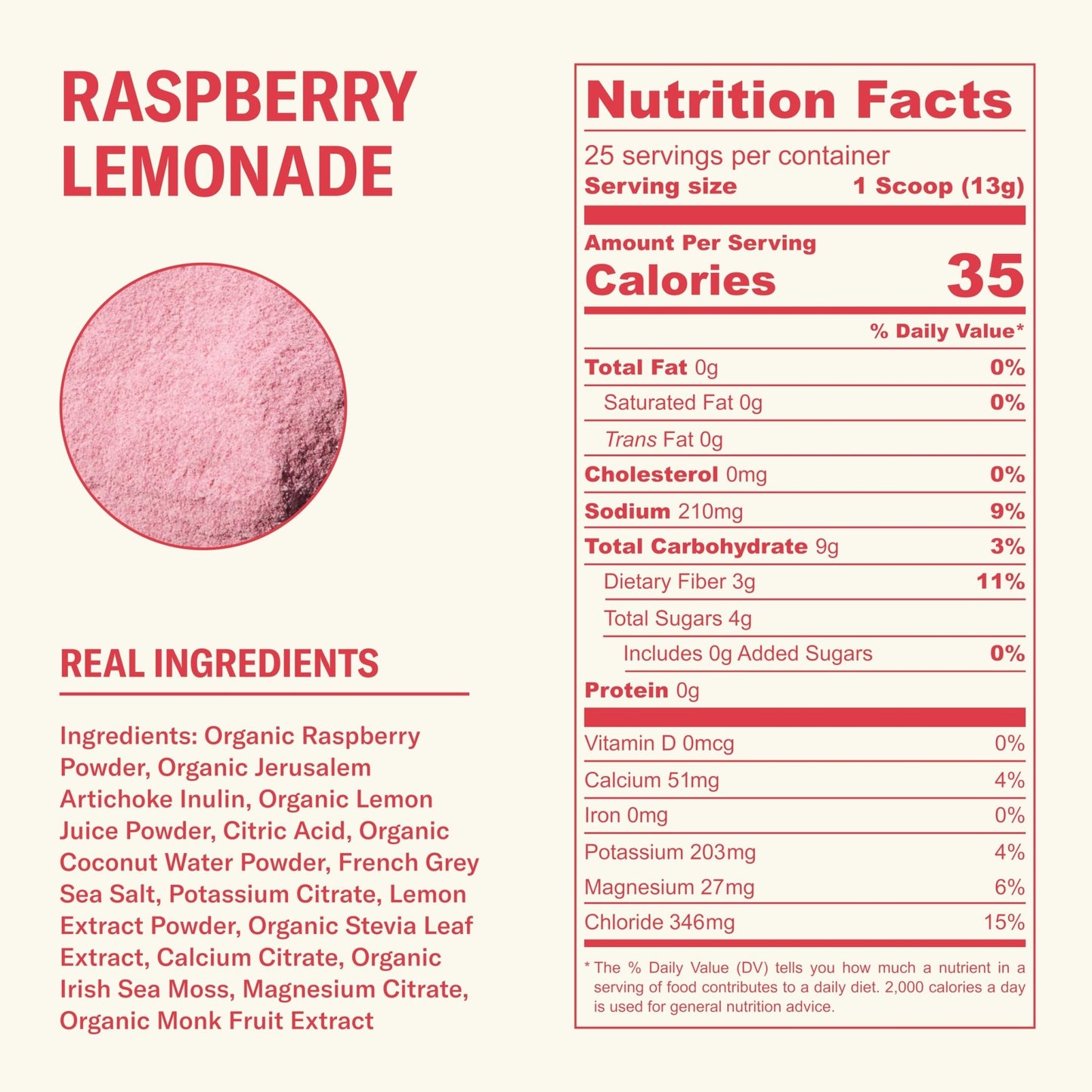 Ballerina Farm Farmer Hydrate, Daily Electrolytes Powder, Raspberry Lemonade, Hydration Drink Mix with Organic Coconut Water, Irish Sea Moss, Sea Salt, Prebiotic Fiber, No Added Sugar, 25 Servings - dailyvitalstore