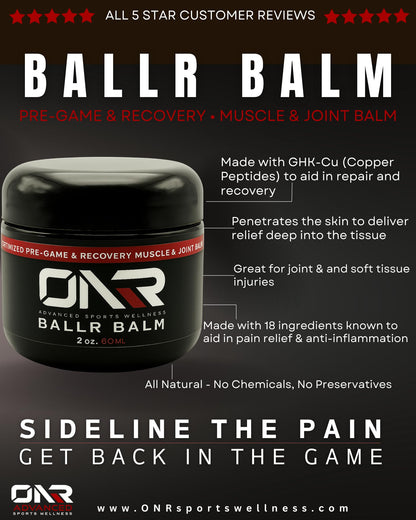 BALLR Balm – Fast-Acting Natural Pain Relief & Muscle Recovery | Trusted by Athletes, Clean Ingredients, 2 oz - dailyvitalstore