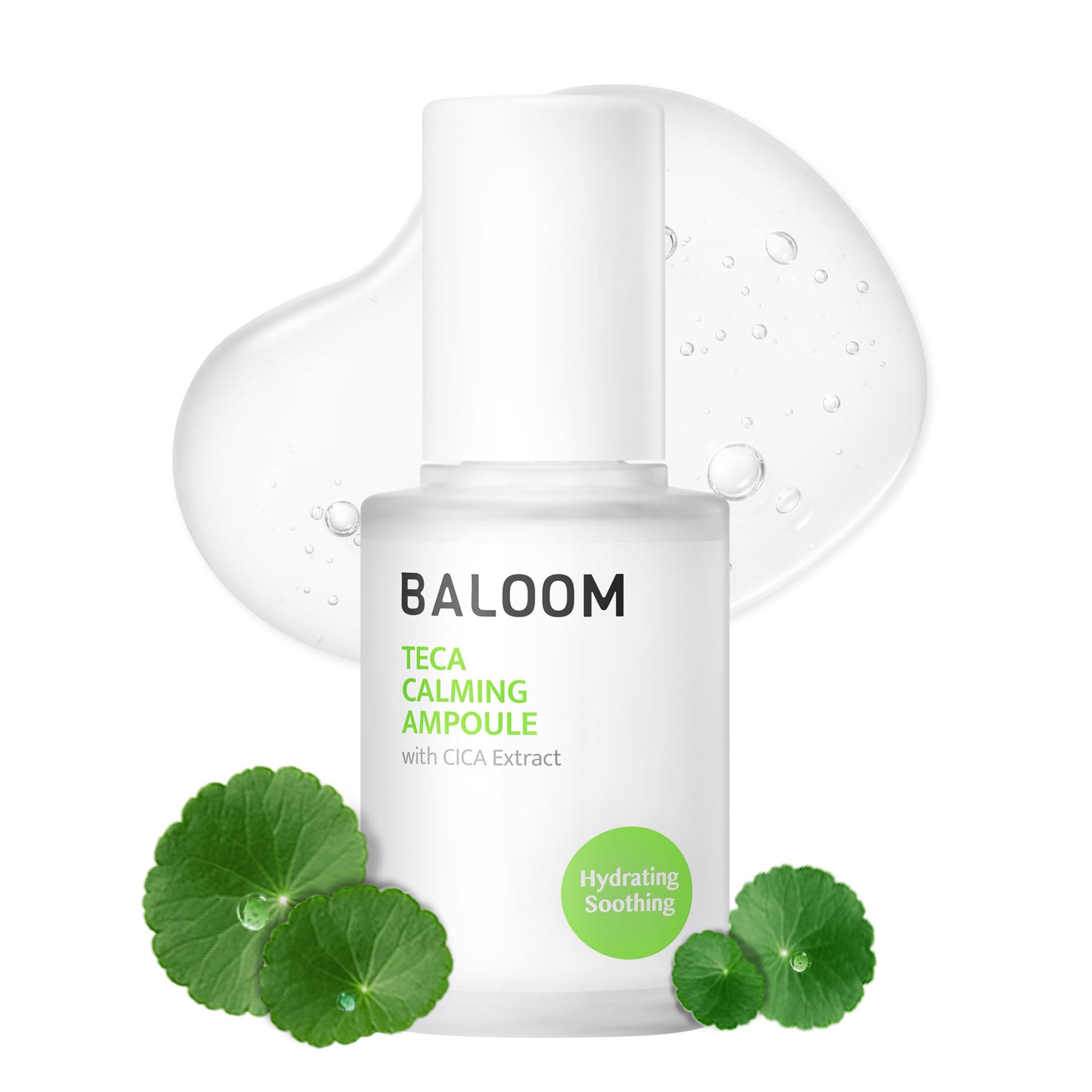 BALOOM Centella Asiatica Calming Ampoule with TECA & Niacinamide - Korean Cica Serum for Sensitive Skin - Soothing Redness Relief, - dailyvitalstore