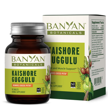 Banyan Botanicals Kaishore Guggulu – Organic Joint Support Supplement – Traditional Blend that Supports Healthy Joints, Muscles, and Connective Tissue* – 90 tablets – Non-GMO Sustainably Sourced Vegan - dailyvitalstore