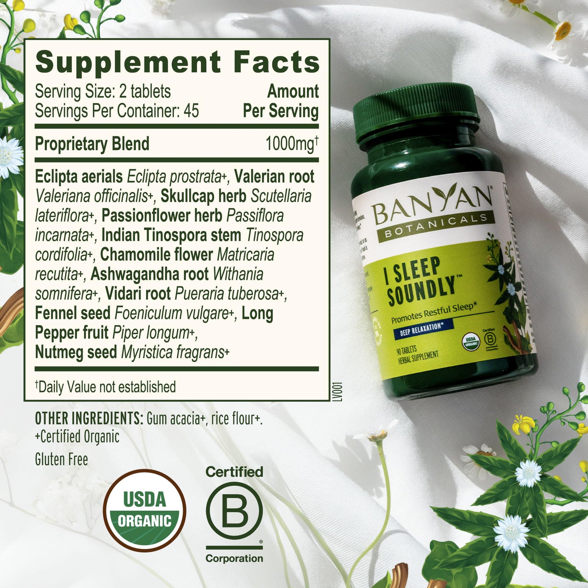 Banyan Botanicals Organic Joint Support–Advanced Mobility & Flexibility Supplement with Boswellia,Guggulu Resin & Turmeric–Natural Lubrication for Cartilage, Bones & Muscles-90 Tablets-USDA Organic - dailyvitalstore