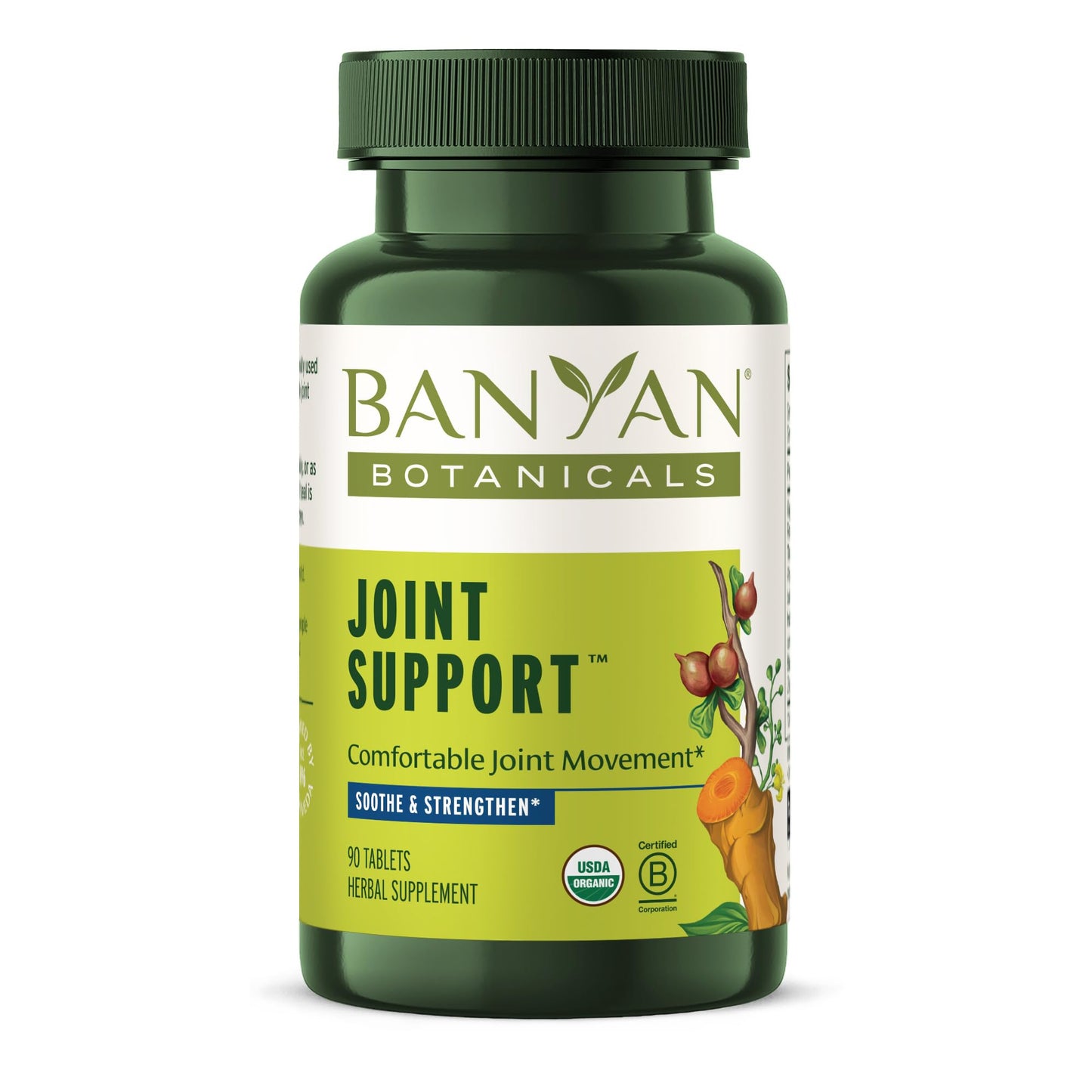 Banyan Botanicals Organic Joint Support–Advanced Mobility & Flexibility Supplement with Boswellia,Guggulu Resin & Turmeric–Natural Lubrication for Cartilage, Bones & Muscles-90 Tablets-USDA Organic - dailyvitalstore