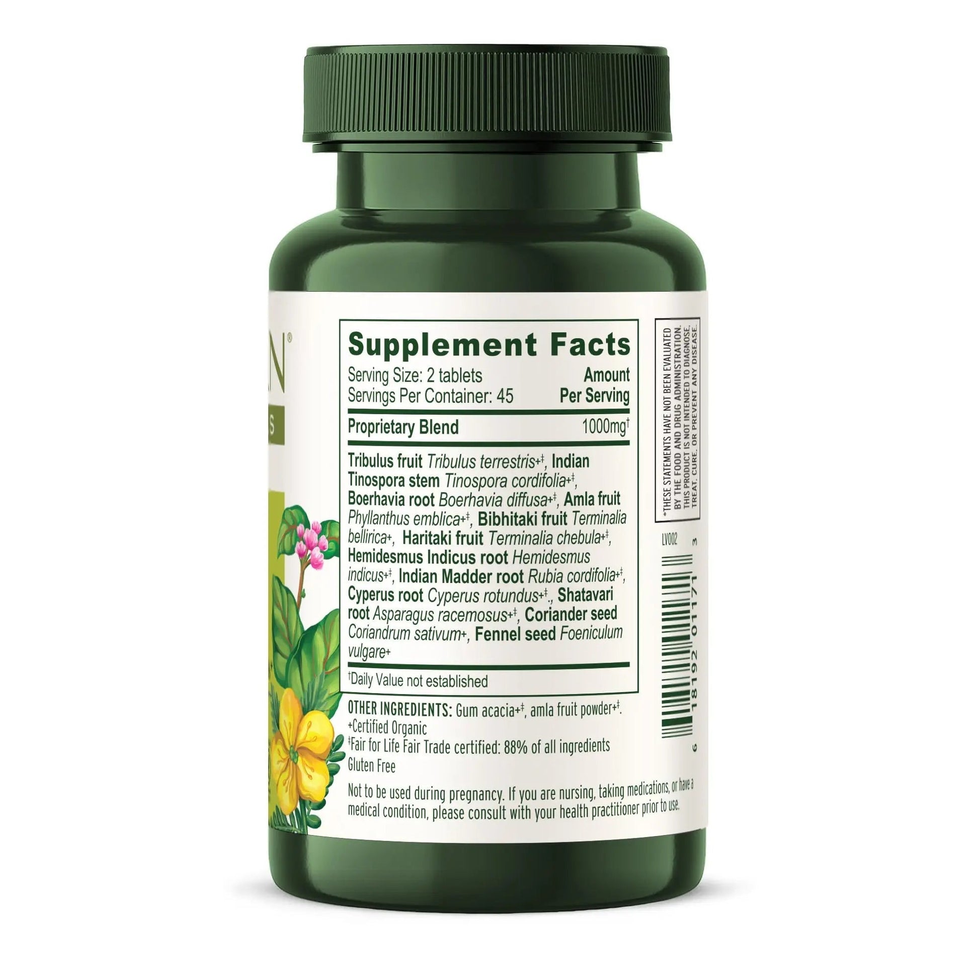 Banyan Botanicals Organic Kidney Formula–Urinary Tract Support & Detox Supplement–Gokshura & Punarnava for Fluid Balance & Systemic Cleansing–Cooling Genitourinary Tonic-90 Tablets-USDA Organic - dailyvitalstore