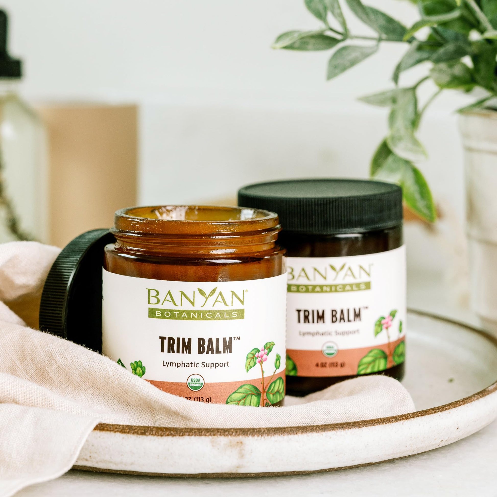 Banyan Botanicals Trim Balm - Certified Organic, 4 oz - Chitrak and Guggulu Increases Metabolism - dailyvitalstore