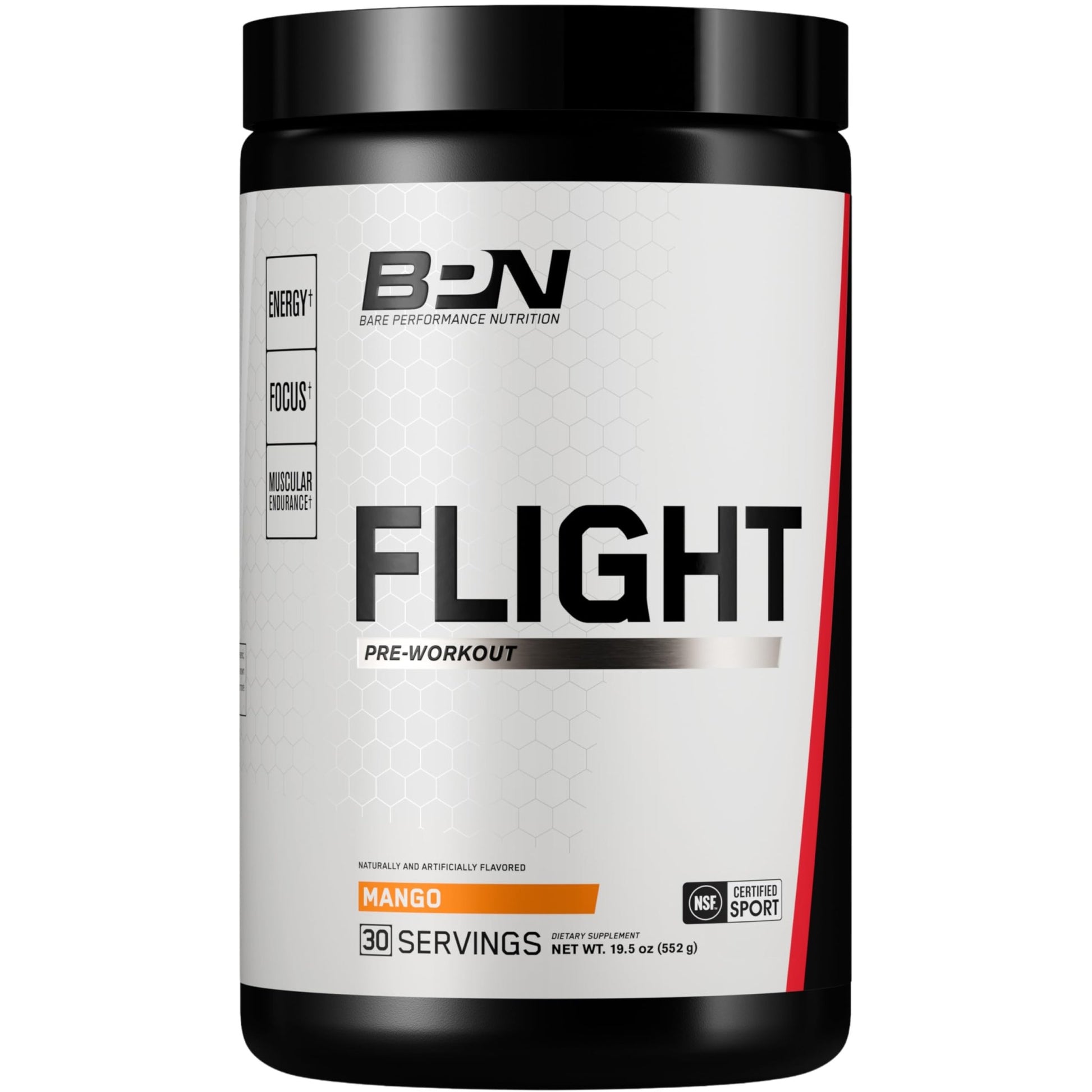 BARE PERFORMANCE NUTRITION BPN Flight Pre Workout, Supports Energy and Mental Focus, Improved Endurance & Muscle Pumps with CarnoSyn - dailyvitalstore