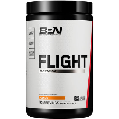 BARE PERFORMANCE NUTRITION BPN Flight Pre Workout, Supports Energy and Mental Focus, Improved Endurance & Muscle Pumps with CarnoSyn - dailyvitalstore