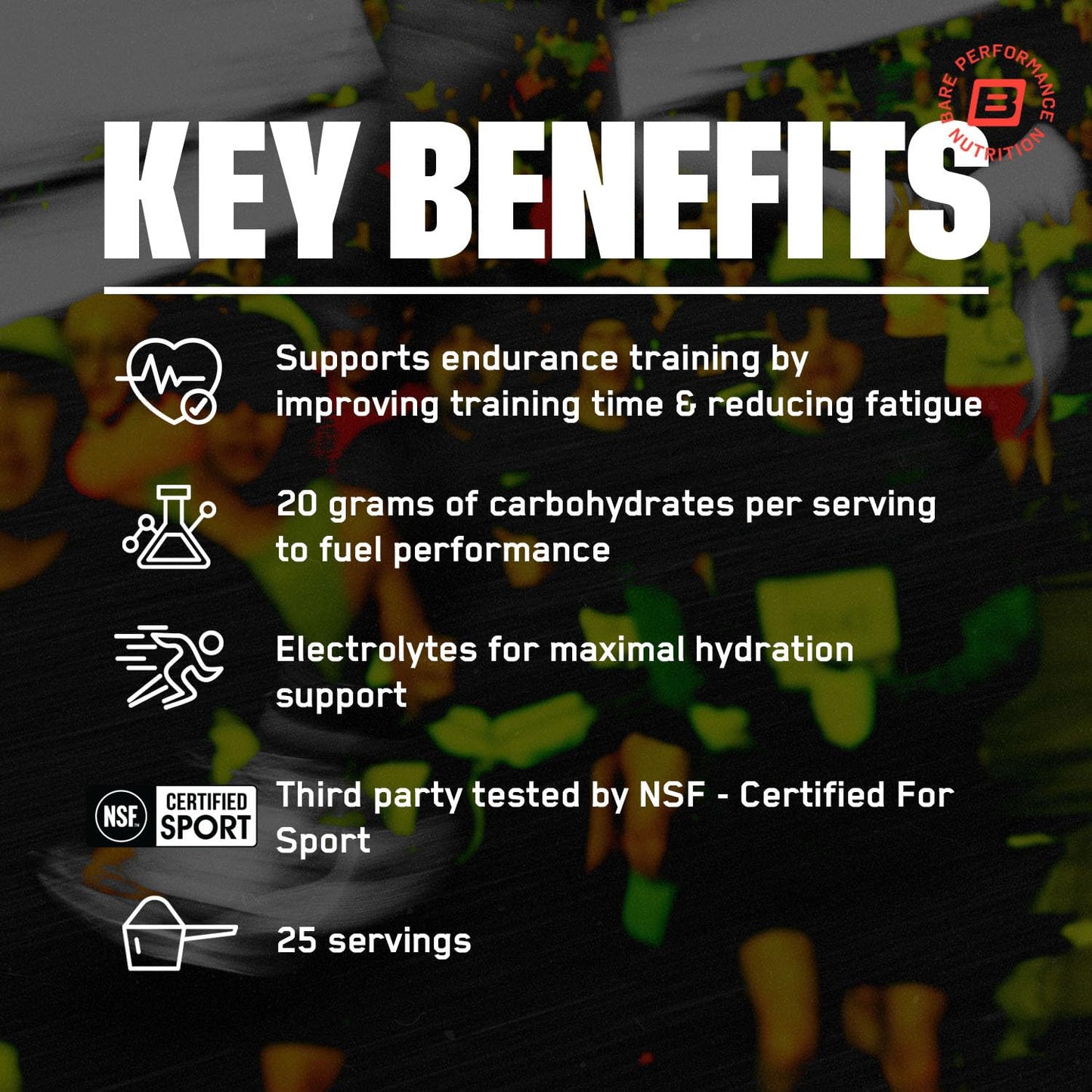 BARE PERFORMANCE NUTRITION, BPN G.1.M Go One More Sport, Endurance Training Fuel, Superior Carbohydrate & Electrolytes Powder Formula, Reduce Fatigue, Lemon Lime, 25 Servings - dailyvitalstore