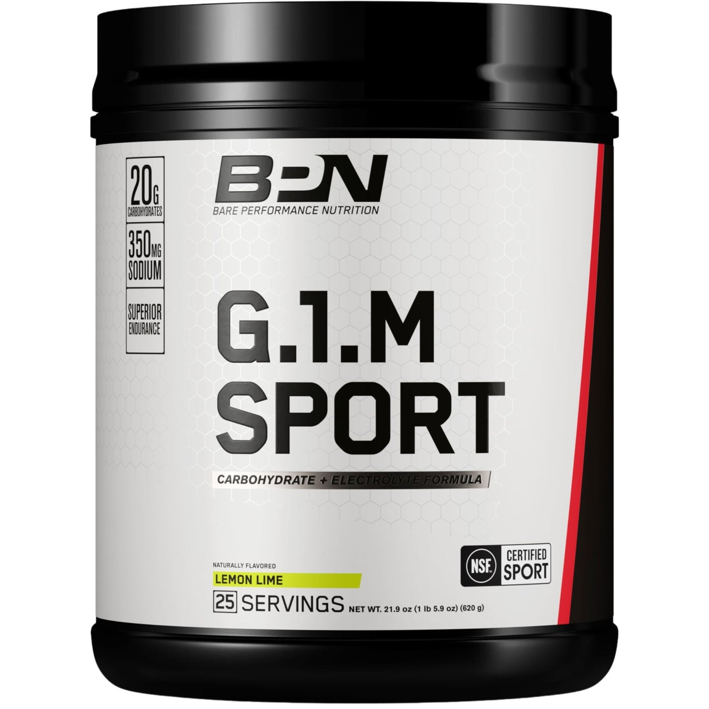 BARE PERFORMANCE NUTRITION, BPN G.1.M Go One More Sport, Endurance Training Fuel, Superior Carbohydrate & Electrolytes Powder Formula, Reduce Fatigue, Lemon Lime, 25 Servings - dailyvitalstore