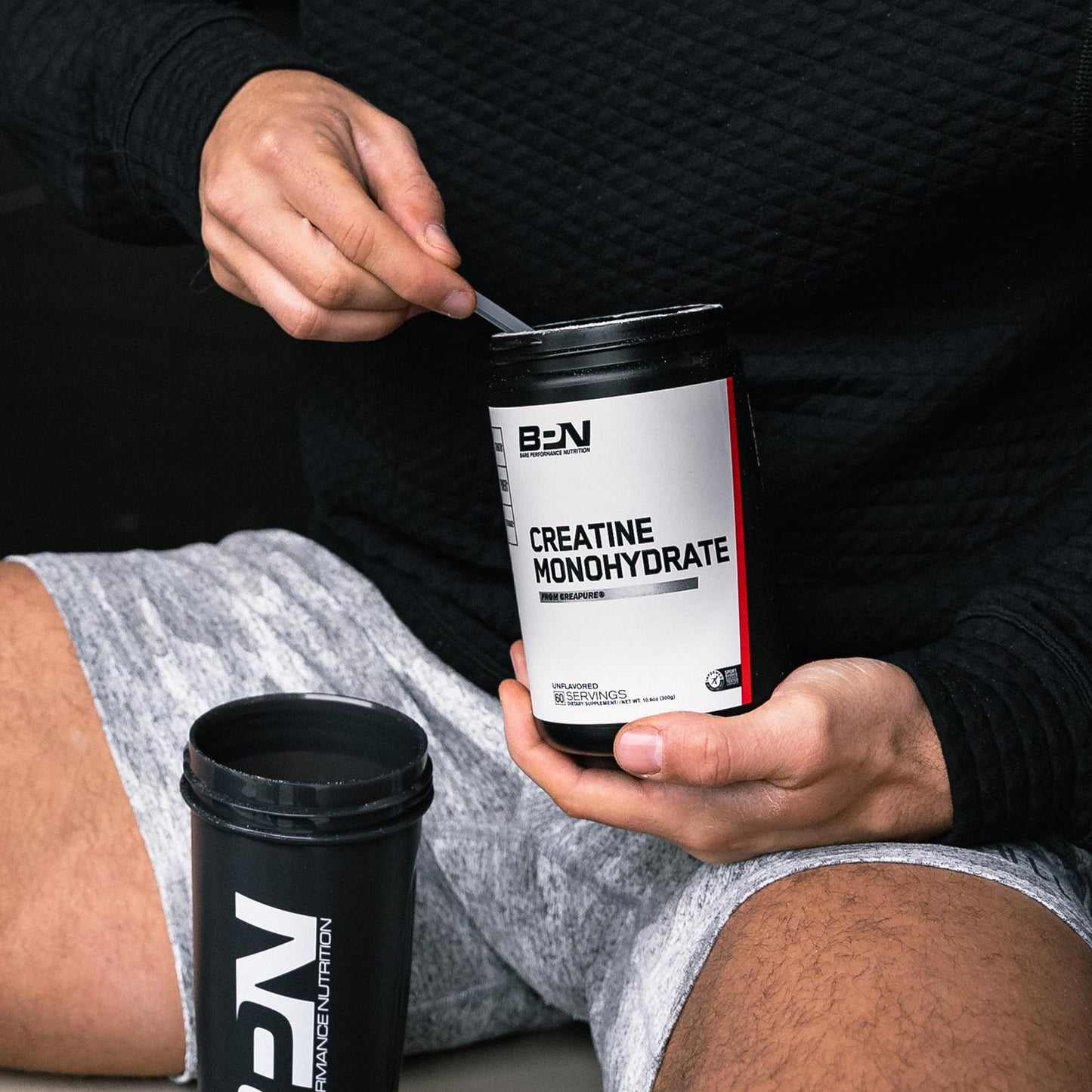 BARE PERFORMANCE NUTRITION, BPN Pure Creatine Monohydrate Powder by Creapure, 5g of Creatine per Serving, Supports Muscle Growth - dailyvitalstore
