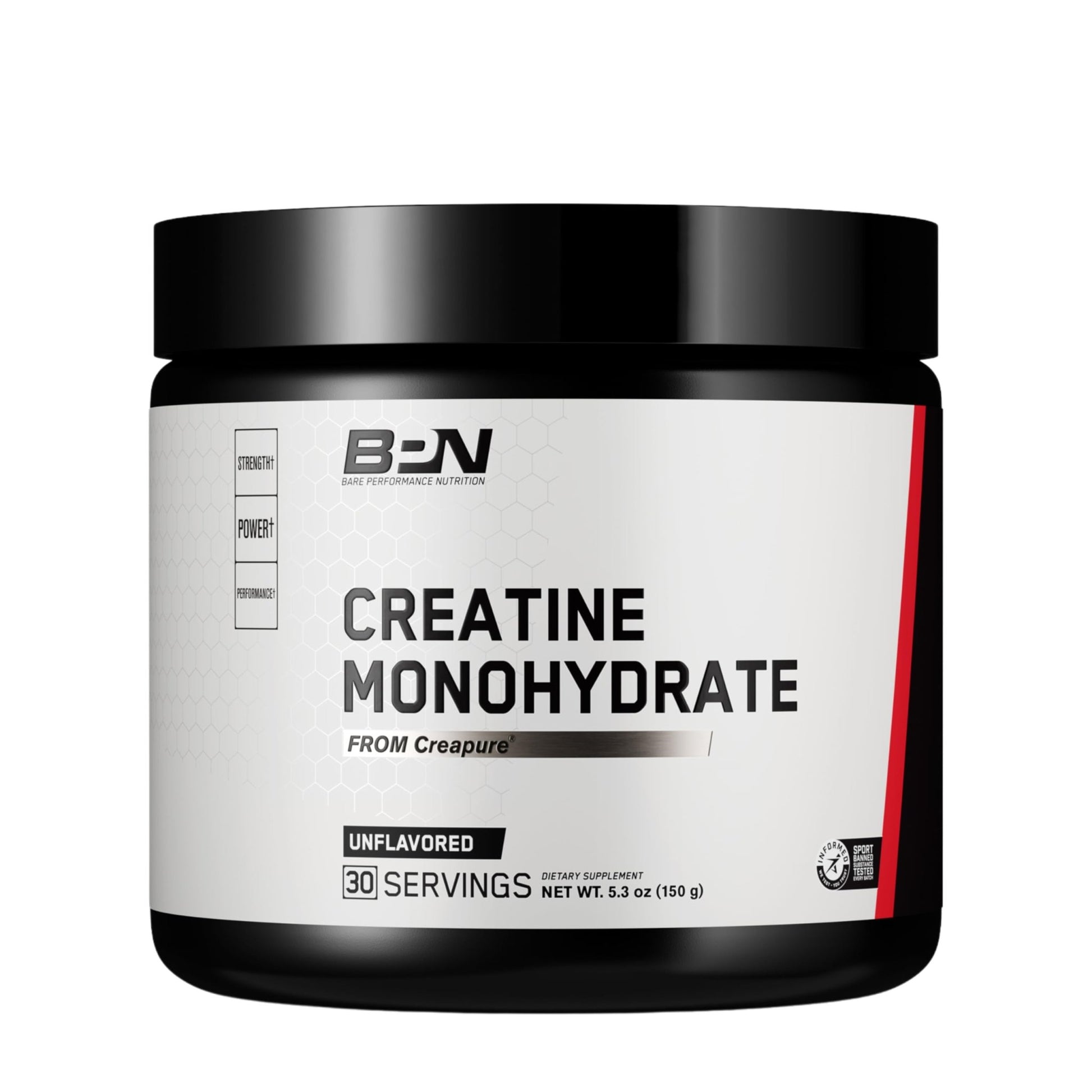BARE PERFORMANCE NUTRITION, BPN Pure Creatine Monohydrate Powder by Creapure, 5g of Creatine per Serving, Supports Muscle Growth - dailyvitalstore