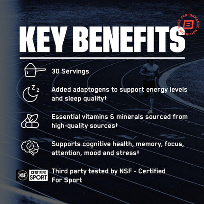 BARE PERFORMANCE NUTRITION, BPN Strong Multi-Vitamin, Foundational Health, Improved Mood and Sleep, Adaptogens, Improved Cognitive Health - dailyvitalstore