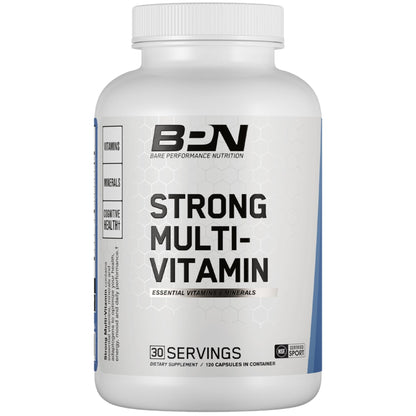 BARE PERFORMANCE NUTRITION, BPN Strong Multi-Vitamin, Foundational Health, Improved Mood and Sleep, Adaptogens, Improved Cognitive Health - dailyvitalstore