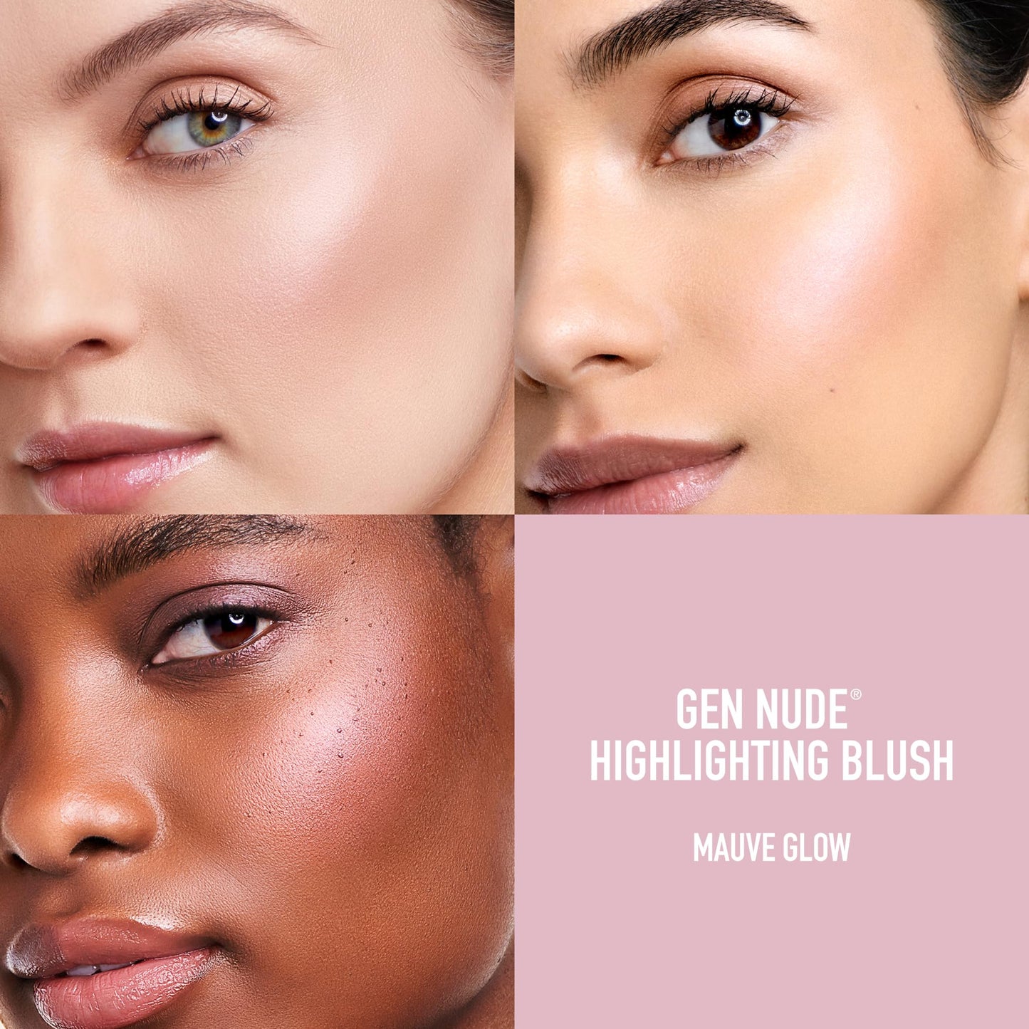 bareMinerals Gen Nude Highlighting Blush, Mauve Glow, Vegan, Cruelty-Free & Dermatologist-Tested - dailyvitalstore