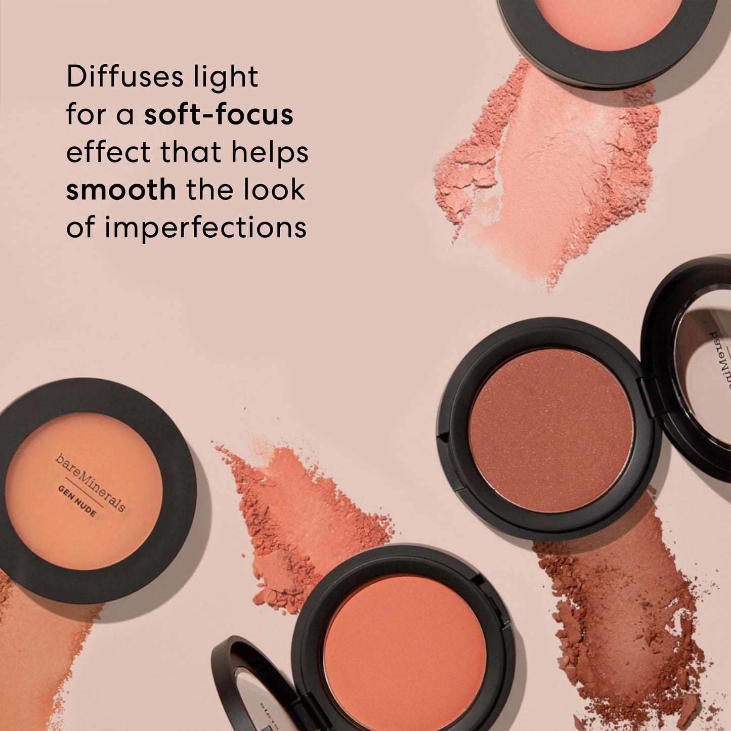 bareMinerals Gen Nude Powder Blush, On the Mauve, Vegan, Cruelty-Free & Dermatologist-Tested - dailyvitalstore