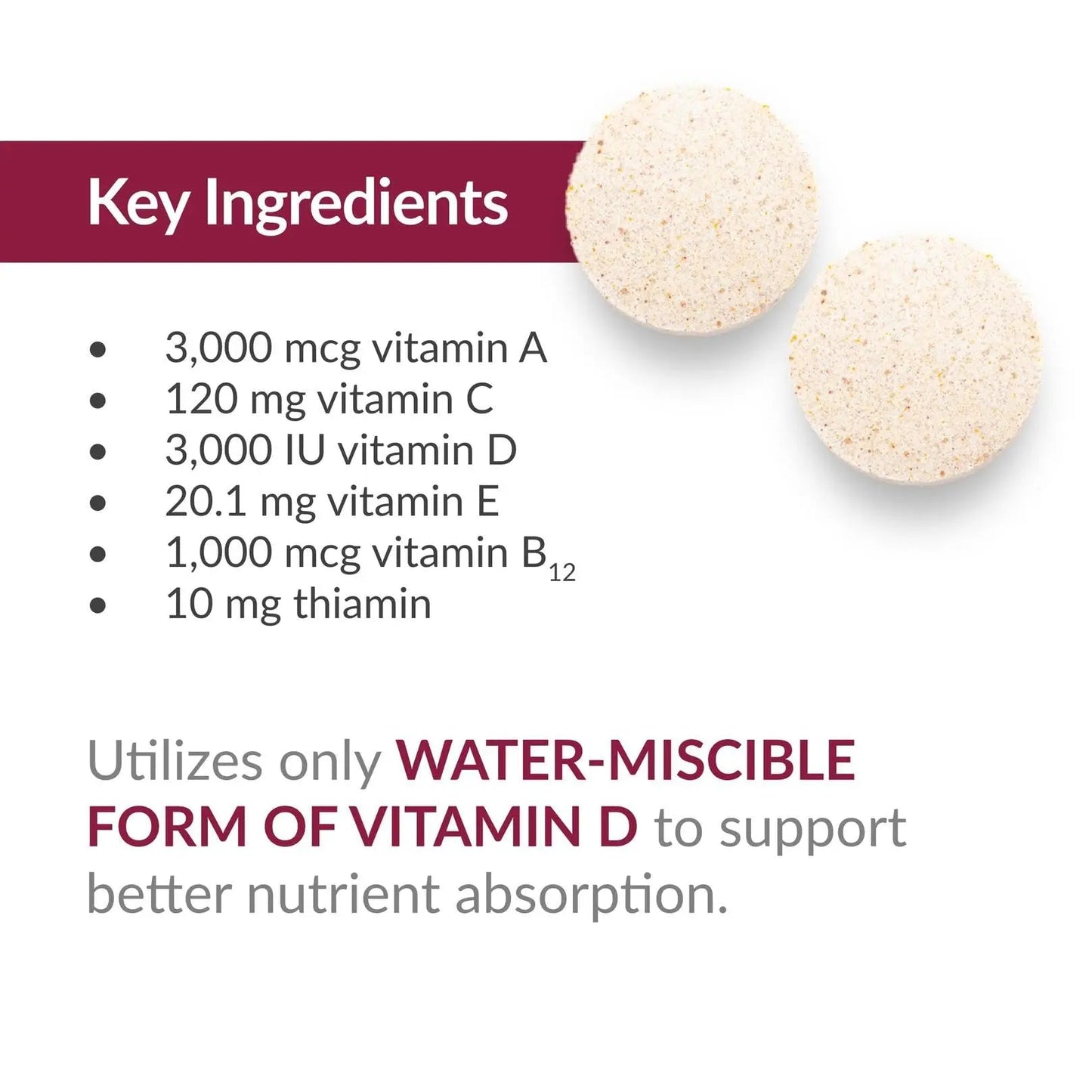 Bariatric Advantage Chewable Essential Multivitamin Without Iron - 200 DV of Key Nutrients - Trace Mineral Support - dailyvitalstore