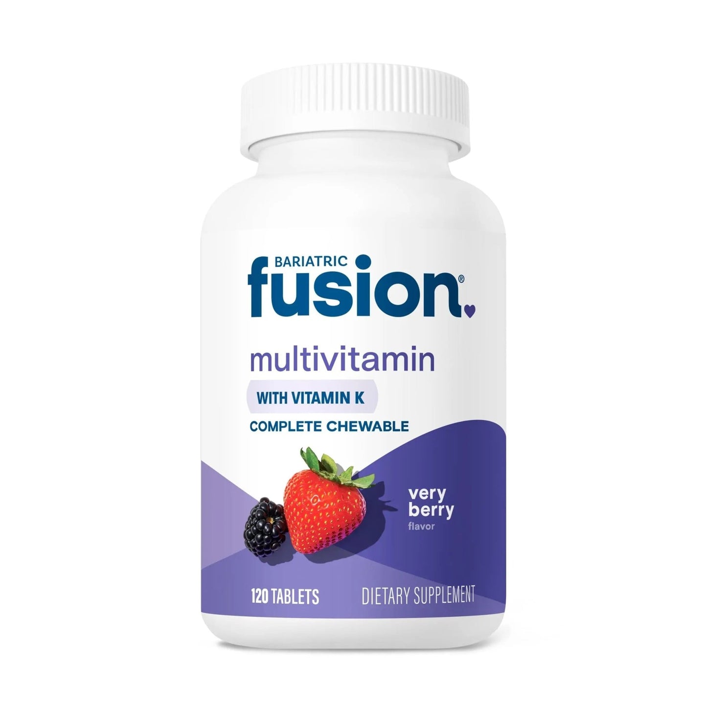 Bariatric Fusion Very Berry Complete Chewable Bariatric Multivitamin with Iron and Vitamin K for Bariatric Surgery Patients Including - dailyvitalstore