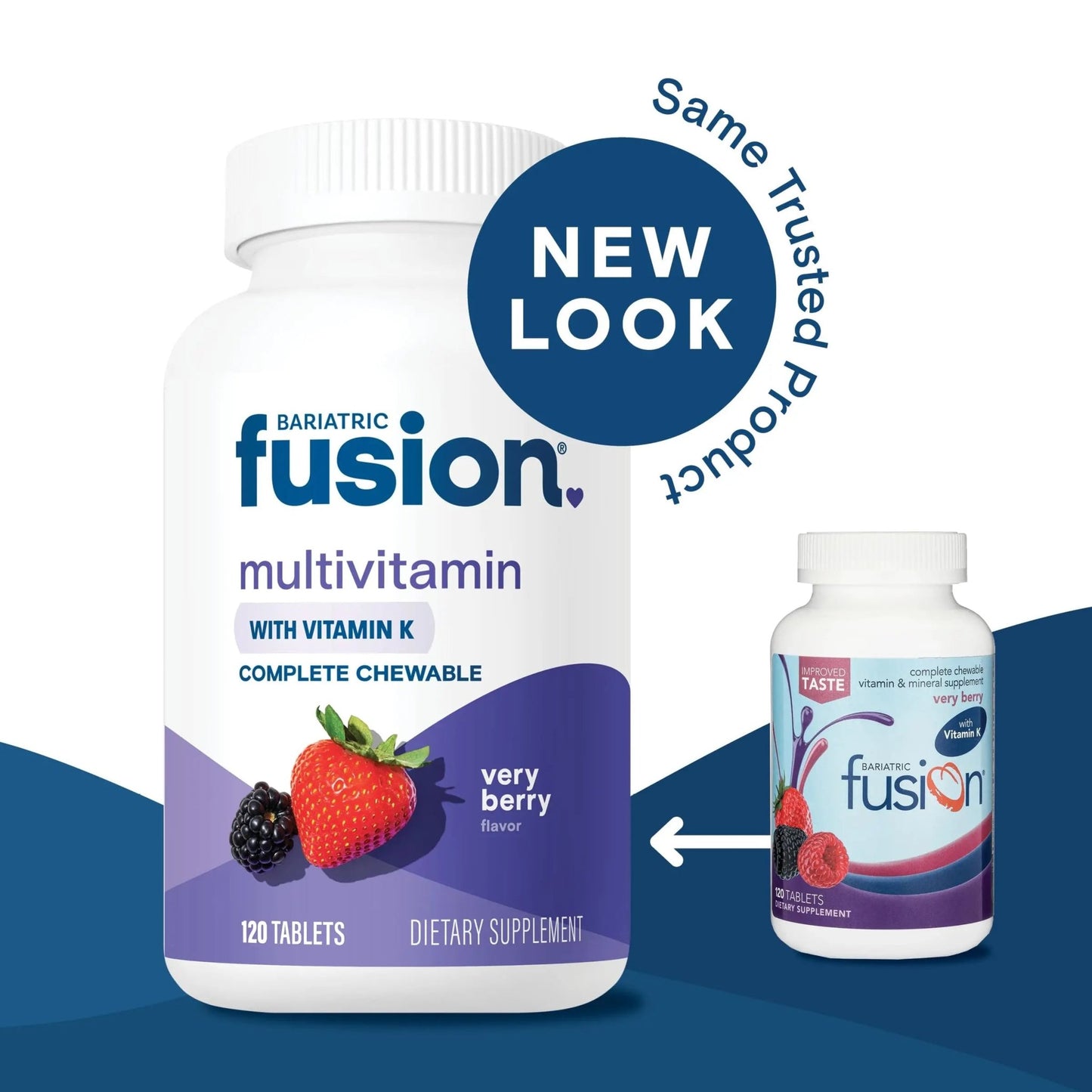Bariatric Fusion Very Berry Complete Chewable Bariatric Multivitamin with Iron and Vitamin K for Bariatric Surgery Patients Including - dailyvitalstore