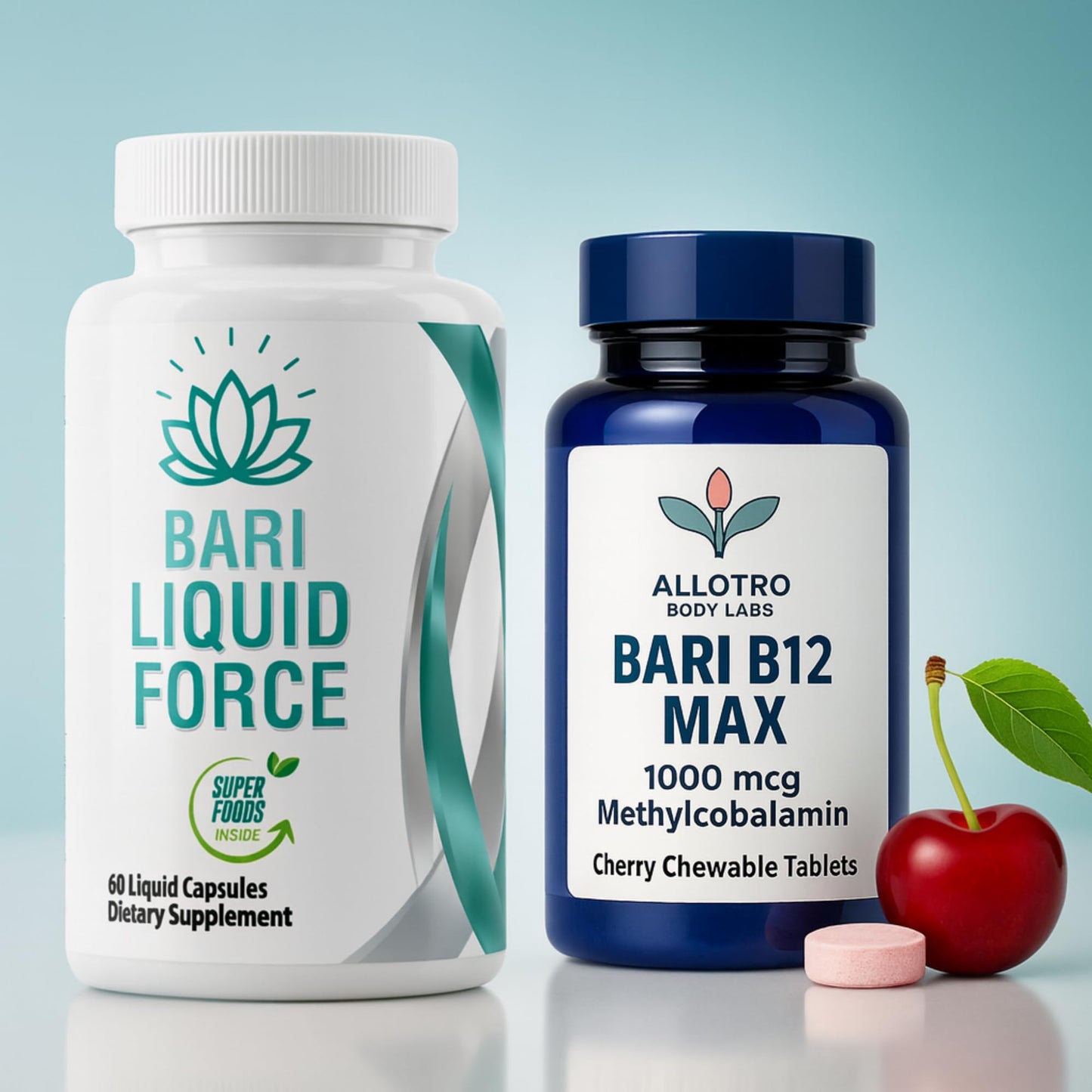 Bariatric Multivitamin and B12 Max Combo Pack | Liquid Filled Multivitamin with Antioxidants, Iron & Sublingual Methylcobalamin B12 for Post Bariatric Surgery, Gastric Sleeve, Bypass, SADI & Lap Band - dailyvitalstore