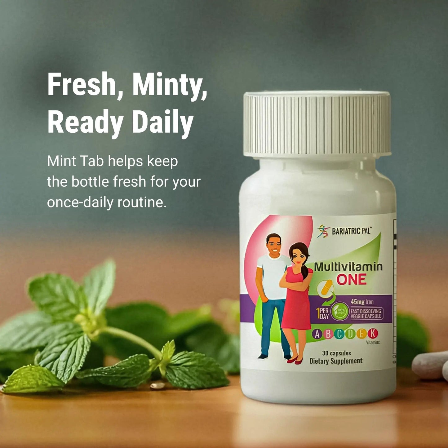 BariatricPal Multivitamin ONE 1 per Day! Bariatric Multivitamin Capsule Iron Free | Easy to Swallow Capsule | - dailyvitalstore