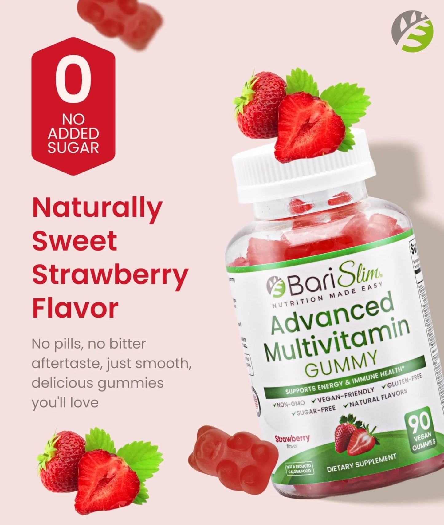 BariSlim Advanced Bariatric Multivitamin Gummies - Specially Formulated Bariatric Vitamins for Patients After Weight Loss Surgery - dailyvitalstore