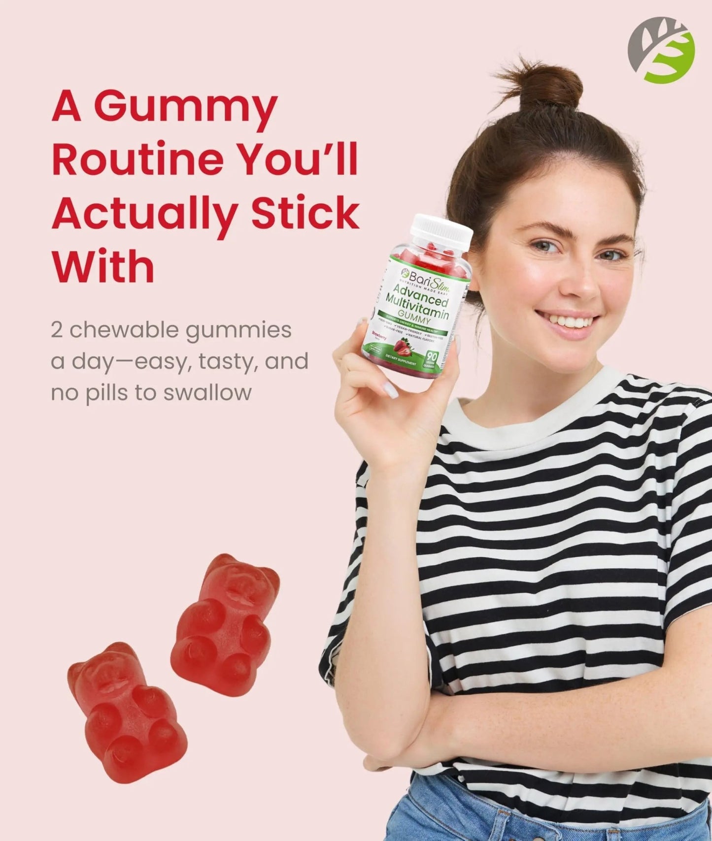 BariSlim Advanced Bariatric Multivitamin Gummies - Specially Formulated Bariatric Vitamins for Patients After Weight Loss Surgery - dailyvitalstore
