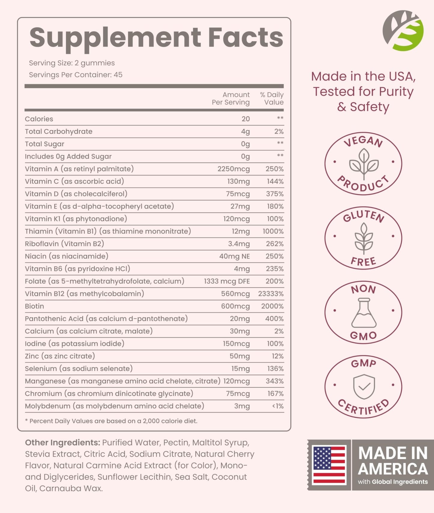 BariSlim Advanced Bariatric Multivitamin Gummies - Specially Formulated Bariatric Vitamins for Patients After Weight Loss Surgery - Supports Energy & Immune Health | Cherry (90 Vegan Gummies) - dailyvitalstore