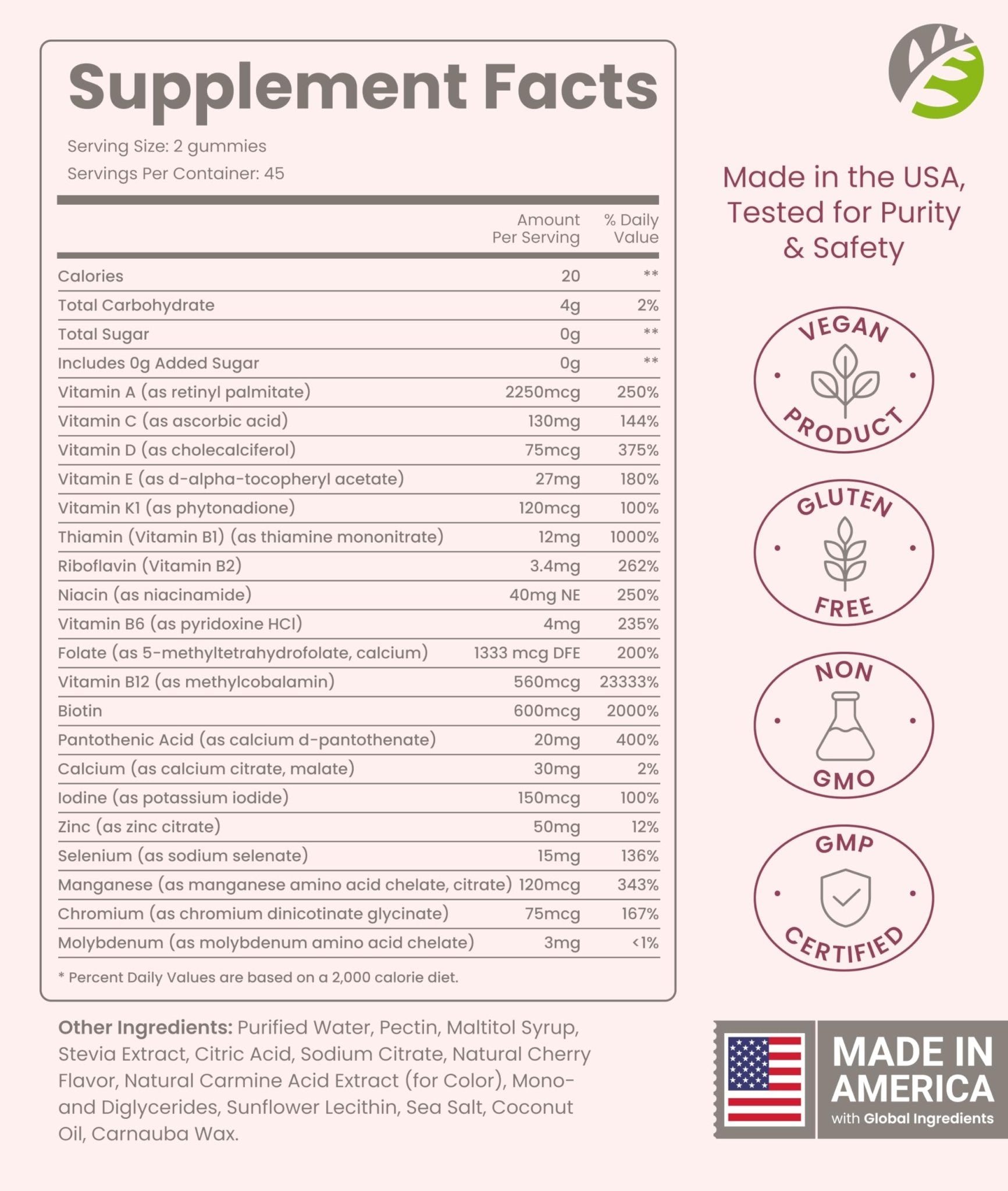 BariSlim Advanced Bariatric Multivitamin Gummies - Specially Formulated Bariatric Vitamins for Patients After Weight Loss Surgery - Supports Energy & Immune Health | Cherry (90 Vegan Gummies) - dailyvitalstore