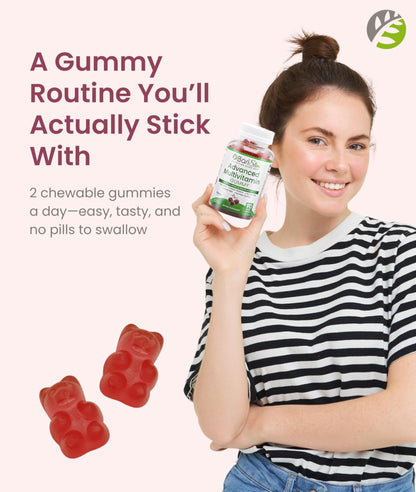 BariSlim Advanced Bariatric Multivitamin Gummies - Specially Formulated Bariatric Vitamins for Patients After Weight Loss Surgery - Supports Energy & Immune Health | Cherry (90 Vegan Gummies) - dailyvitalstore