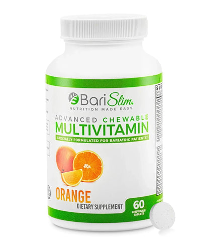 BariSlim Advanced Chewable Bariatric Multivitamin Tablets - Bariatric Vitamin and Supplement for Post Bariatric Surgery Including Gastric - dailyvitalstore