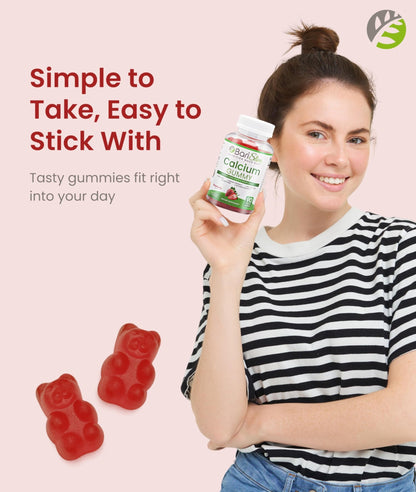 BariSlim Bariatric Calcium Gummies - Specially Formulated Bariatric Vitamins for Patients After Weight Loss Surgery - Supports Energy Levels & Bone Health | Strawberry (90 Vegan Gummies) - dailyvitalstore