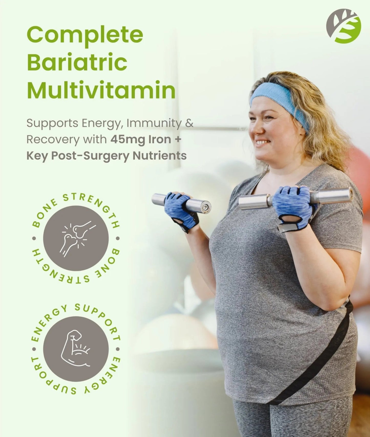 BariSlim Complete Chewable Bariatric Multivitamin Tablets - 45 mg Iron - Bariatric Vitamin & Supplement for Post Bariatric Surgery Including Gastric Bypass - dailyvitalstore