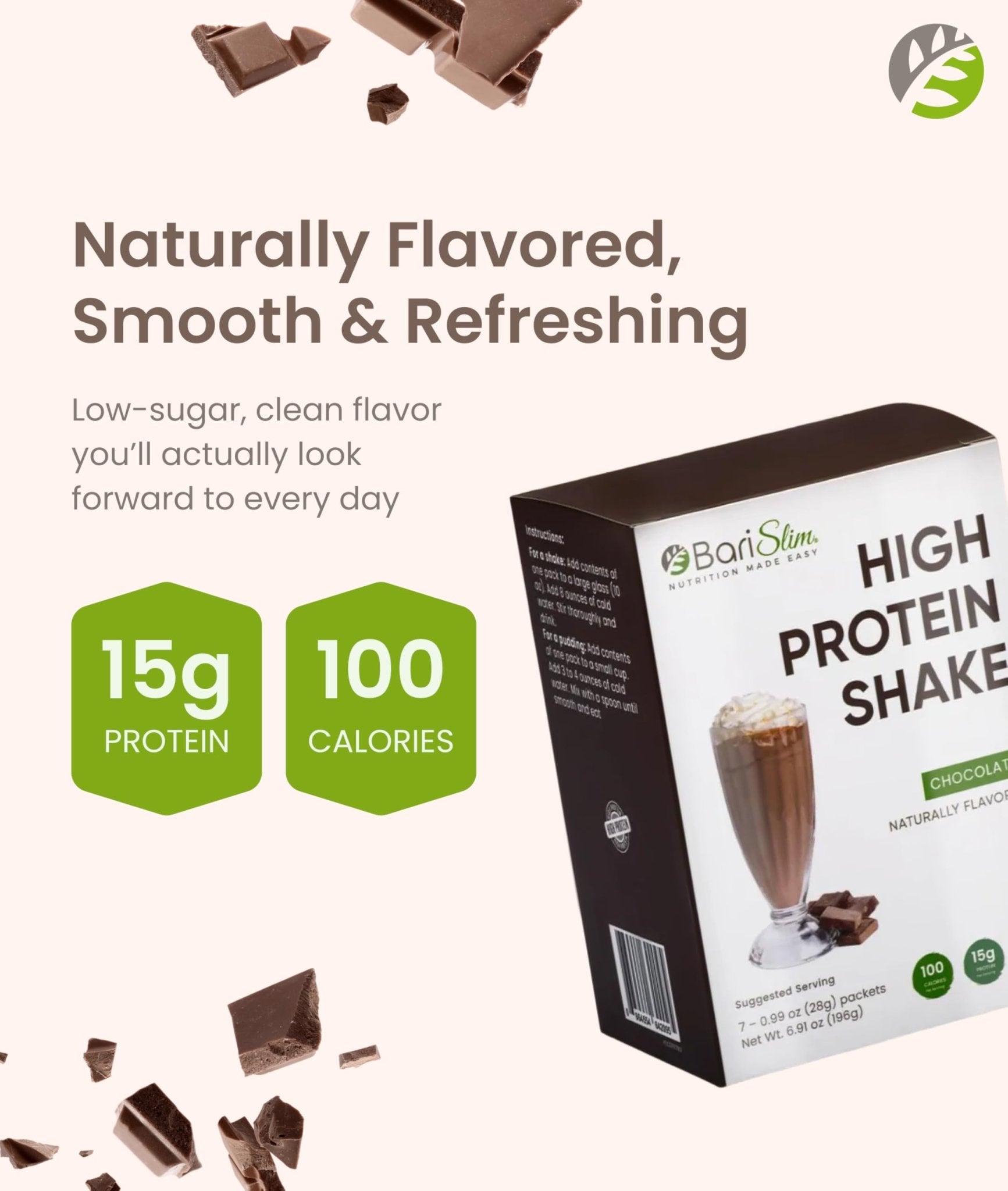 BariSlim High Protein Shake - Delicious & Nutritious Meal Replacement Shake - Low Sugar & Carb - Formulated for Bariatric Patients & Post-Weight Loss Surgery Support | Chocolate Shake (9 oz) - dailyvitalstore