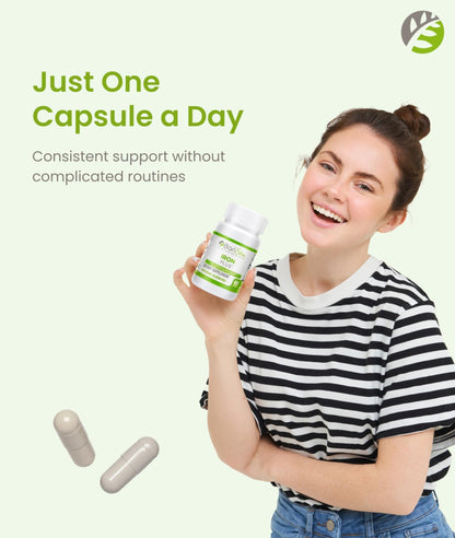 BariSlim Iron Plus Capsules - Formulated for Patients After Weight Loss Surgery Including Gastric Bypass & Gastric Sleeve – Easy Digestion & Comprehensive Health Support | 2 Month Supply (60 Servings) - dailyvitalstore