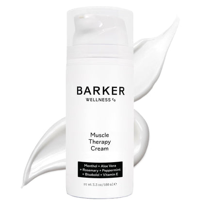 Barker Wellness Soothing Muscle Therapy Cream | Advanced Joint & Muscle Relief for Recovery & Relaxation | Enriched with Antioxidants & Moisturizing Vitamin E | All-Natural Vegan Formula (100ml) - dailyvitalstore