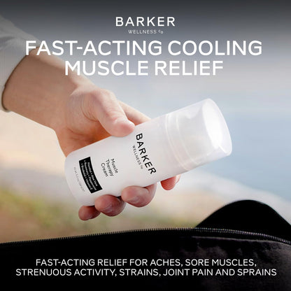 Barker Wellness Soothing Muscle Therapy Cream | Advanced Joint & Muscle Relief for Recovery & Relaxation | Enriched with Antioxidants & Moisturizing Vitamin E | All-Natural Vegan Formula (100ml) - dailyvitalstore