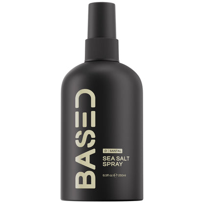 BASED Sea Salt Spray, Natural Finish Sea Salt Spray for Hair, Volume & Texture, Infused with Kelp & Vitamin B5, Light & Non-Greasy, Paraben Free, No Drying Alcohols, 8.5 oz (Pack of 1) - dailyvitalstore