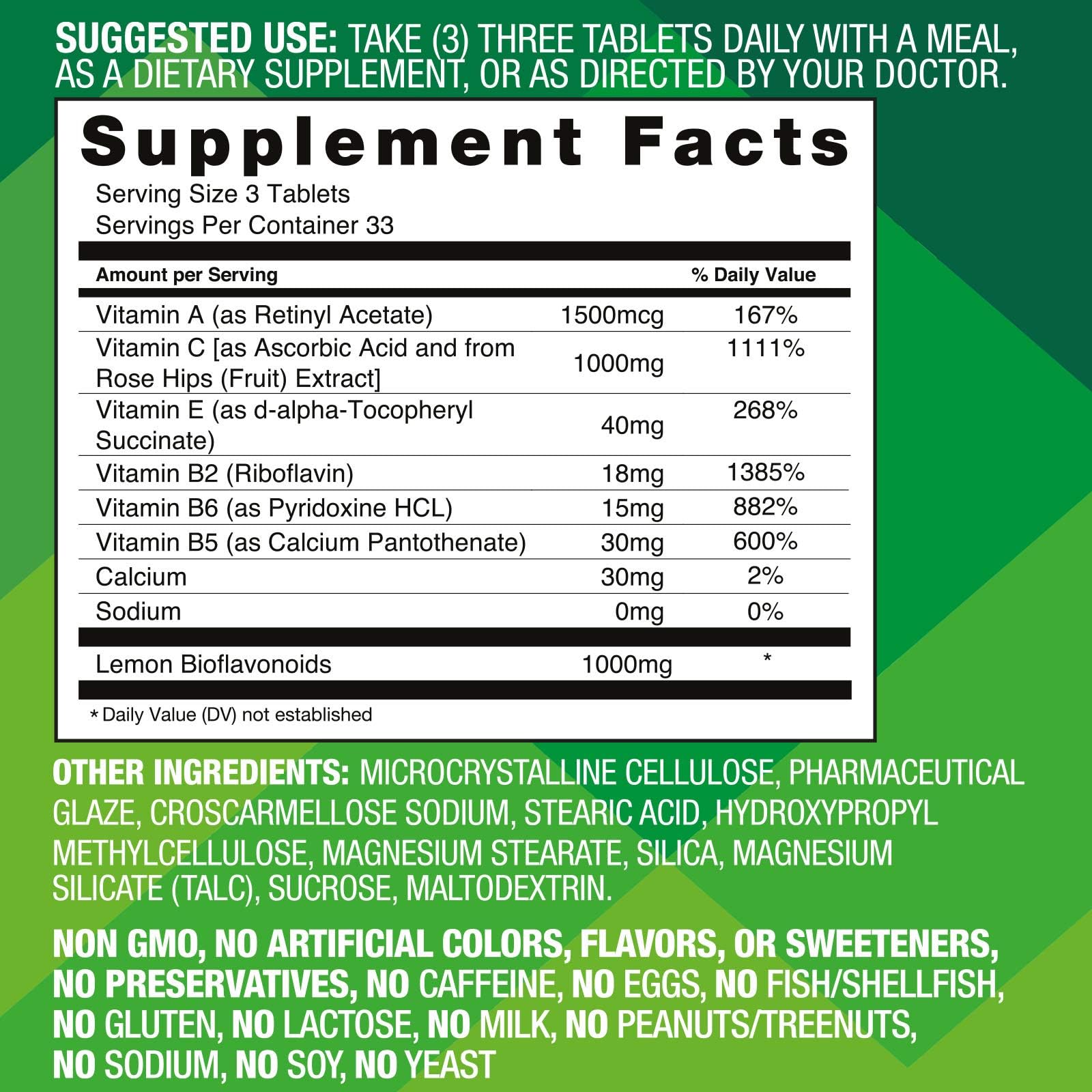 Basic Brands Aller Vite Nasal Support Tablets for Seasonal Allergy Relief, High Bioflavonoid Complex with Vitamins and Calcium, Gluten Free Daily Supplement, 100 Tablets - dailyvitalstore