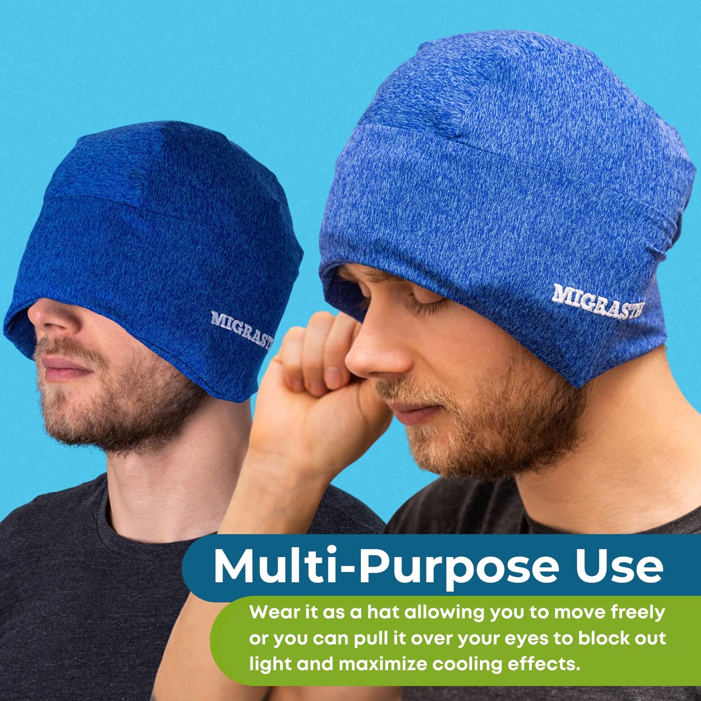 Basic Vigor Migrastil Extra Strength Migraine Stick & MigraFreeze Hat Bundle - dailyvitalstore